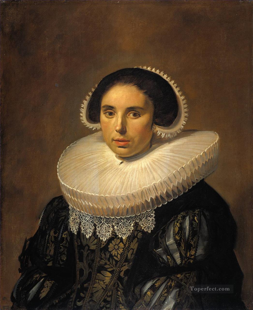 Portrait of a woman possibly Sara Wolphaerts van Diemen Dutch Golden Age Frans Hals Oil Paintings